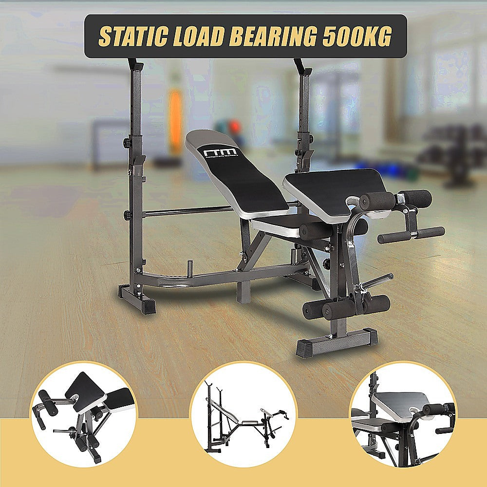 Multi Station Home Gym Weight Bench Press Leg Equipment Set Fitness Exercise V63-834321