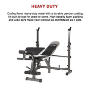 Multi Station Home Gym Weight Bench Press Leg Equipment Set Fitness Exercise V63-834321