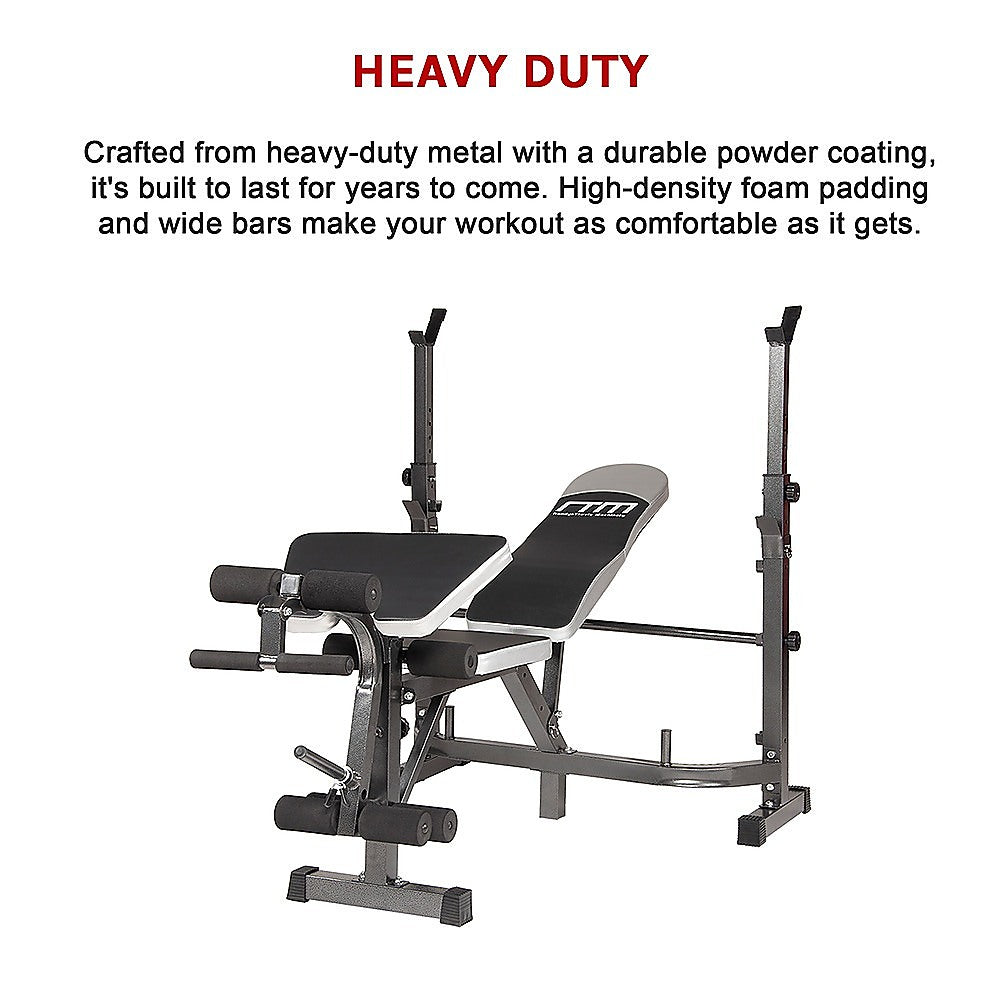 Multi Station Home Gym Weight Bench Press Leg Equipment Set Fitness Exercise V63-834321