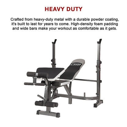 Multi Station Home Gym Weight Bench Press Leg Equipment Set Fitness Exercise V63-834321