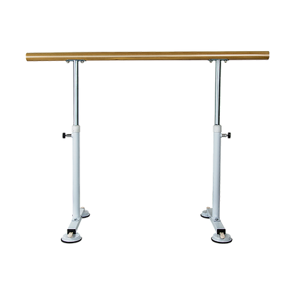 Wooden Portable Ballet Bar Stretch Barre Dance Bar 1.5M Freestanding Ballet Bar V63-834331