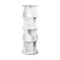 360-degree Rotating 4 Tier Display Shelf Bookcase Organiser V63-834351