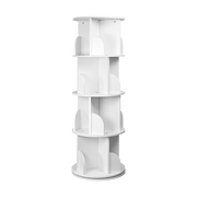 360-degree Rotating 4 Tier Display Shelf Bookcase Organiser V63-834351