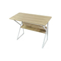 Wood & Metal Computer Desk with Shelf Home Office Furniture V63-834371