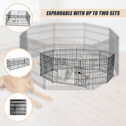 24" 8 Panel Pet Dog Playpen Puppy Exercise Cage Enclosure Fence Play Pen V63-834381
