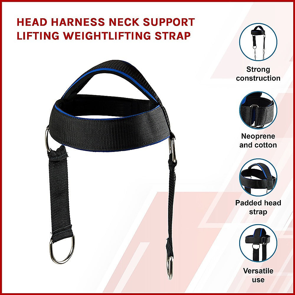 Head Harness Neck Support Weightlifting Strap for Strength Training V63-834521