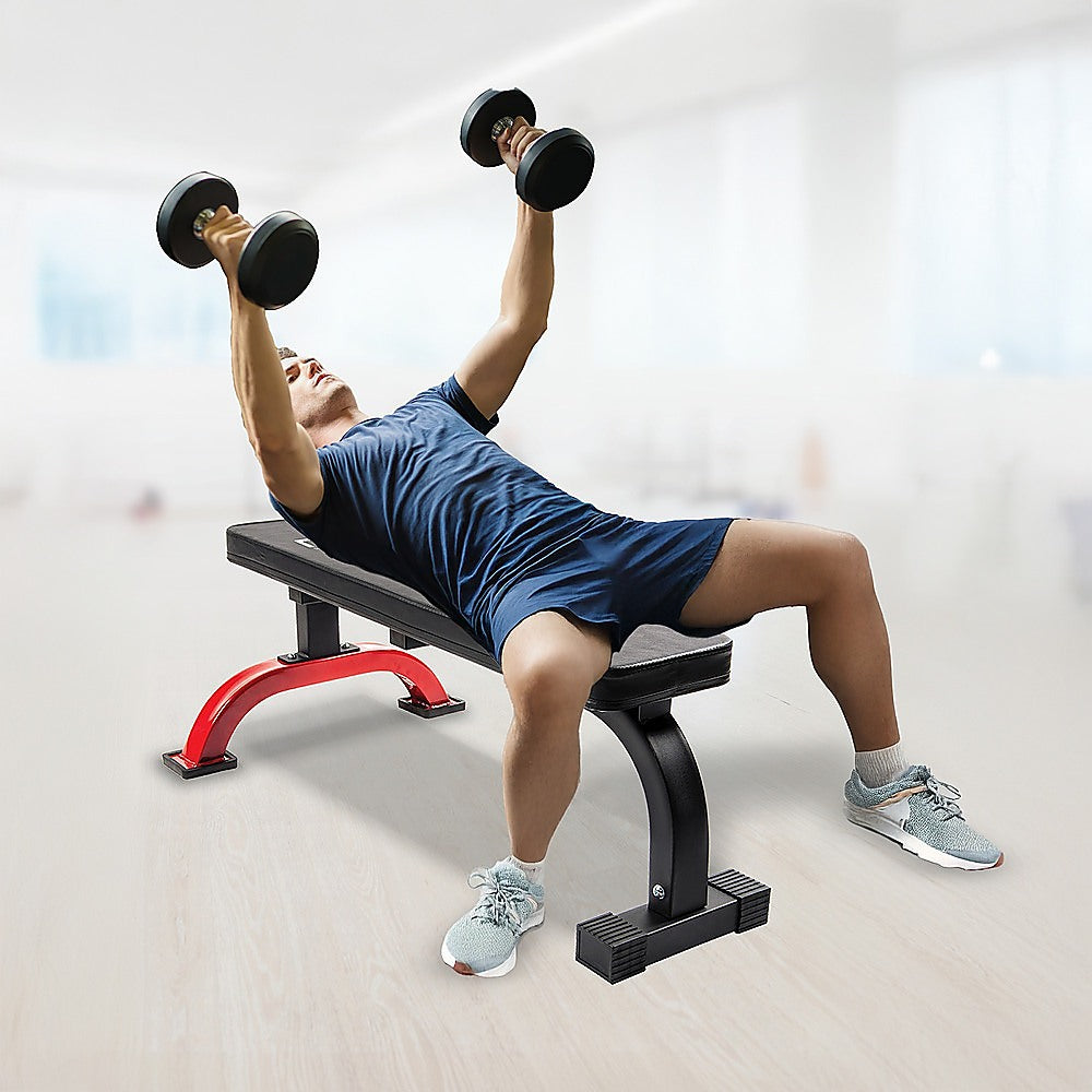 Fitness Flat Bench Weight Press Gym Home Strength Training Exercise V63-834531