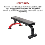 Fitness Flat Bench Weight Press Gym Home Strength Training Exercise V63-834531