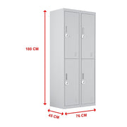 Four-Door Office Gym Shed Storage Locker V63-834591