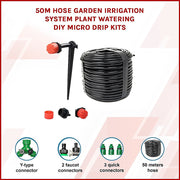 50M Hose Garden Irrigation System Plant Watering DIY Micro Drip Kits V63-834701