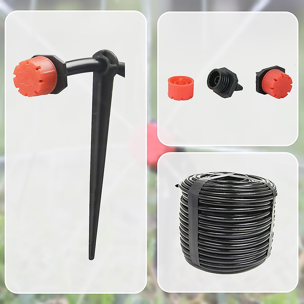 50M Hose Garden Irrigation System Plant Watering DIY Micro Drip Kits V63-834701