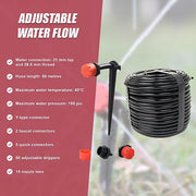 50M Hose Garden Irrigation System Plant Watering DIY Micro Drip Kits V63-834701