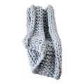 Hand Knitted Chunky Blanket Thick Acrylic Yarn Blanket Home Decor Throw Rug - Grey V63-834771