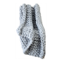 Hand Knitted Chunky Blanket Thick Acrylic Yarn Blanket Home Decor Throw Rug - Grey V63-834771