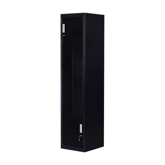 Black Two-Door L-shaped Office Gym Shed Storage Lockers V63-835071