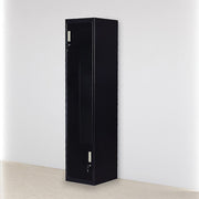 Black Two-Door L-shaped Office Gym Shed Storage Lockers V63-835071
