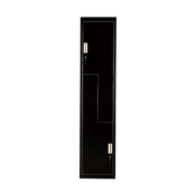 Black Two-Door L-shaped Office Gym Shed Storage Lockers V63-835071