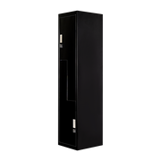 Black Two-Door L-shaped Office Gym Shed Storage Lockers V63-835081