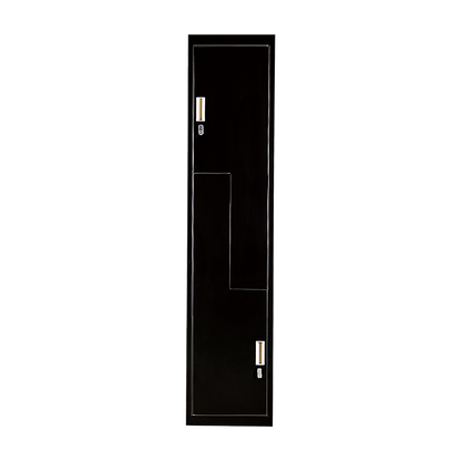 Black Two-Door L-shaped Office Gym Shed Storage Lockers V63-835081