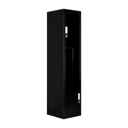 Black Two-Door L-shaped Office Gym Shed Storage Lockers V63-835081