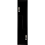 Black Two-Door L-shaped Office Gym Shed Storage Lockers V63-835091