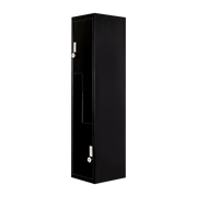 Black Two-Door L-shaped Office Gym Shed Storage Lockers V63-835101