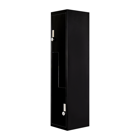Black Two-Door L-shaped Office Gym Shed Storage Lockers V63-835101