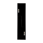 Black Two-Door L-shaped Office Gym Shed Storage Lockers V63-835101