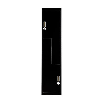 Black Two-Door L-shaped Office Gym Shed Storage Lockers V63-835101