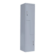 Grey Two-Door L-shaped Office Gym Shed Storage Lockers V63-835121