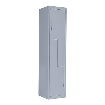 Grey Two-Door L-shaped Office Gym Shed Storage Lockers V63-835121