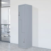 Grey Two-Door L-shaped Office Gym Shed Storage Lockers V63-835121