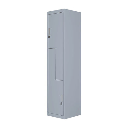 Grey Two-Door L-shaped Office Gym Shed Storage Lockers V63-835121