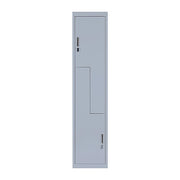 Grey Two-Door L-shaped Office Gym Shed Storage Lockers V63-835121