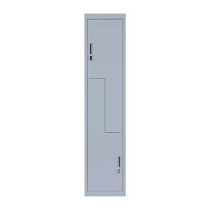 Grey Two-Door L-shaped Office Gym Shed Storage Lockers V63-835121