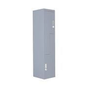 Grey Two-Door L-shaped Office Gym Shed Storage Lockers V63-835131