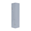 Grey Two-Door L-shaped Office Gym Shed Storage Lockers V63-835141