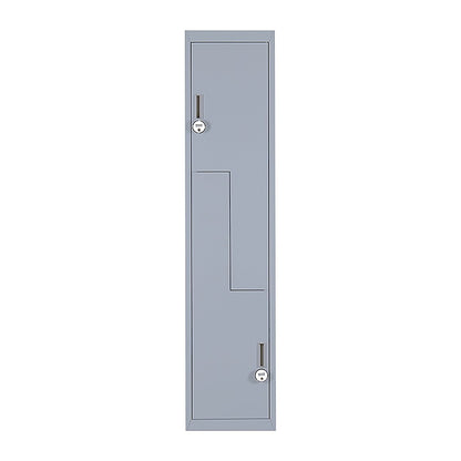 Grey Two-Door L-shaped Office Gym Shed Storage Lockers V63-835141