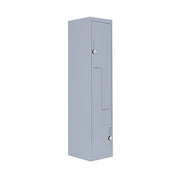 Grey Two-Door L-shaped Office Gym Shed Storage Lockers V63-835141