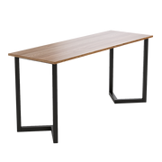 V Shaped Table Bench Desk Legs Retro Industrial Design Fully Welded - Black V63-835151