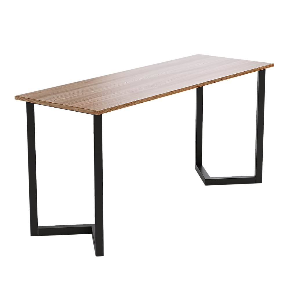 V Shaped Table Bench Desk Legs Retro Industrial Design Fully Welded - Black V63-835151