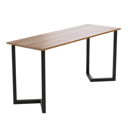 V Shaped Table Bench Desk Legs Retro Industrial Design Fully Welded - Black V63-835151