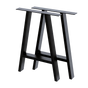 2x Rustic Dining Table Legs Steel Industrial Vintage 71cm - Black V63-835191