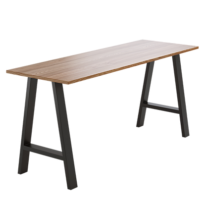 2x Rustic Dining Table Legs Steel Industrial Vintage 71cm - Black V63-835191