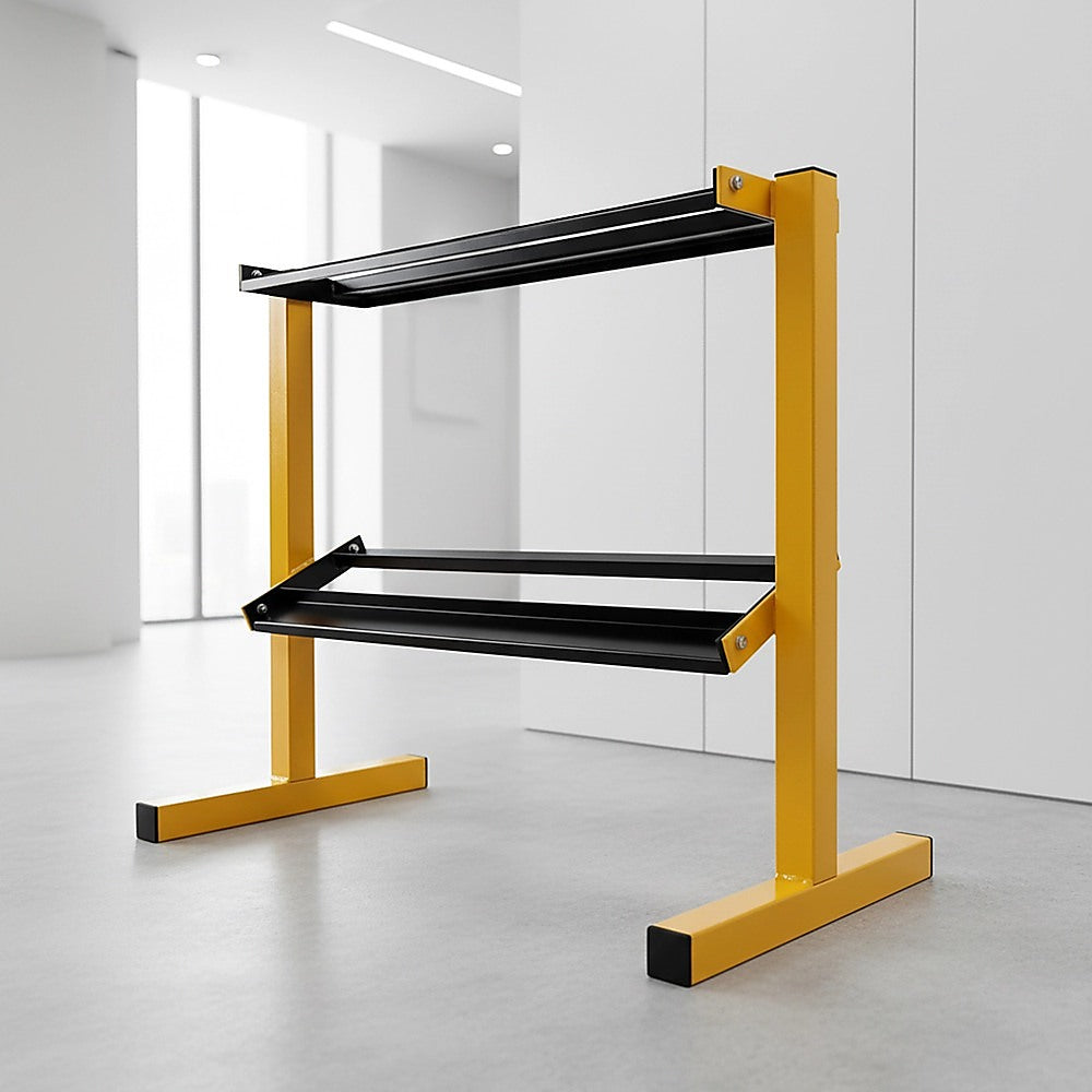 2 Tier Dumbbell Rack for Dumbbell Weights Storage V63-835241