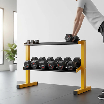 2 Tier Dumbbell Rack for Dumbbell Weights Storage V63-835241