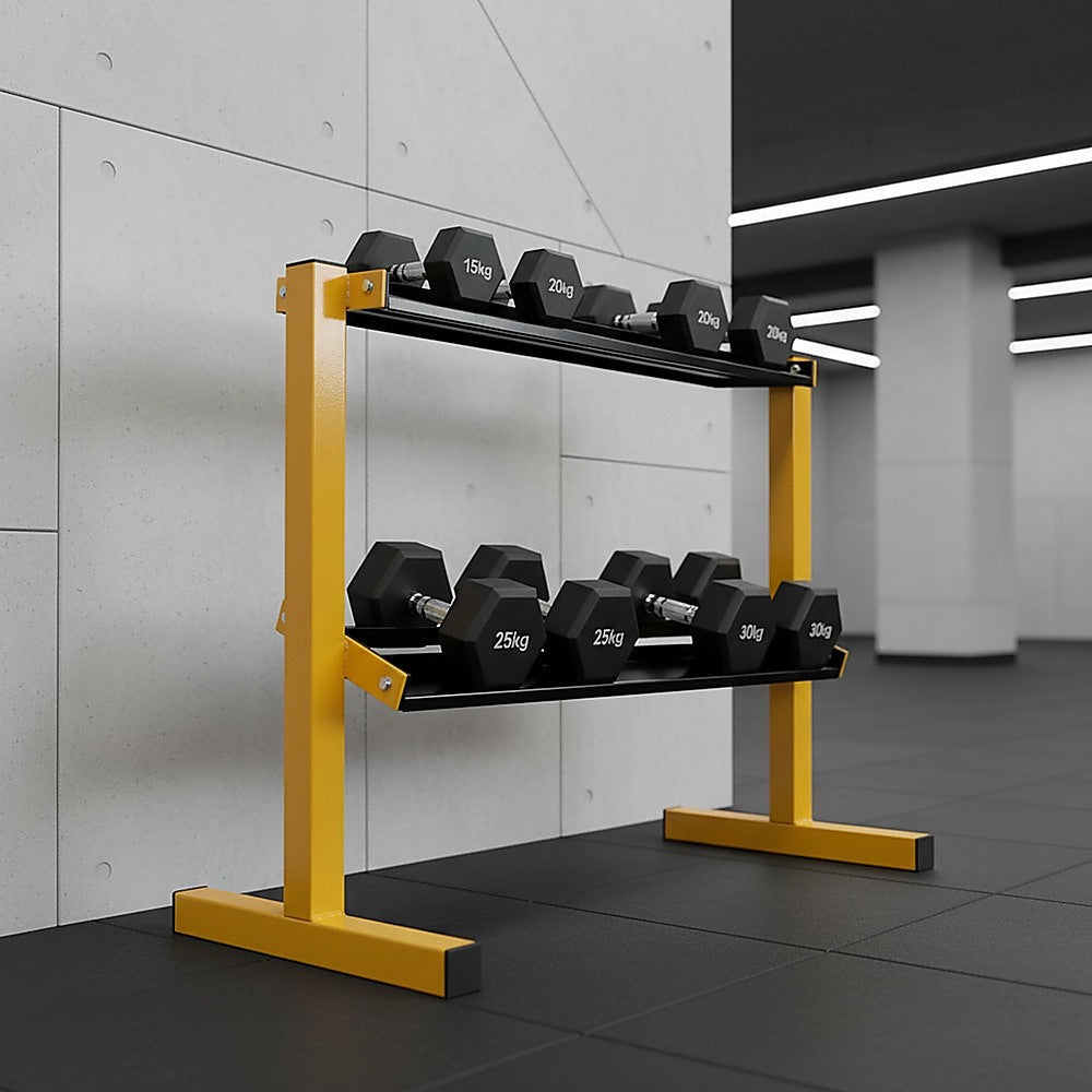 2 Tier Dumbbell Rack for Dumbbell Weights Storage V63-835241