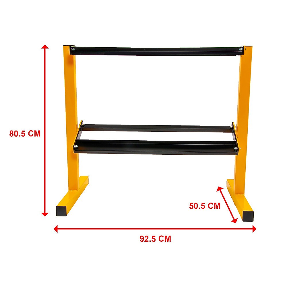 2 Tier Dumbbell Rack for Dumbbell Weights Storage V63-835241