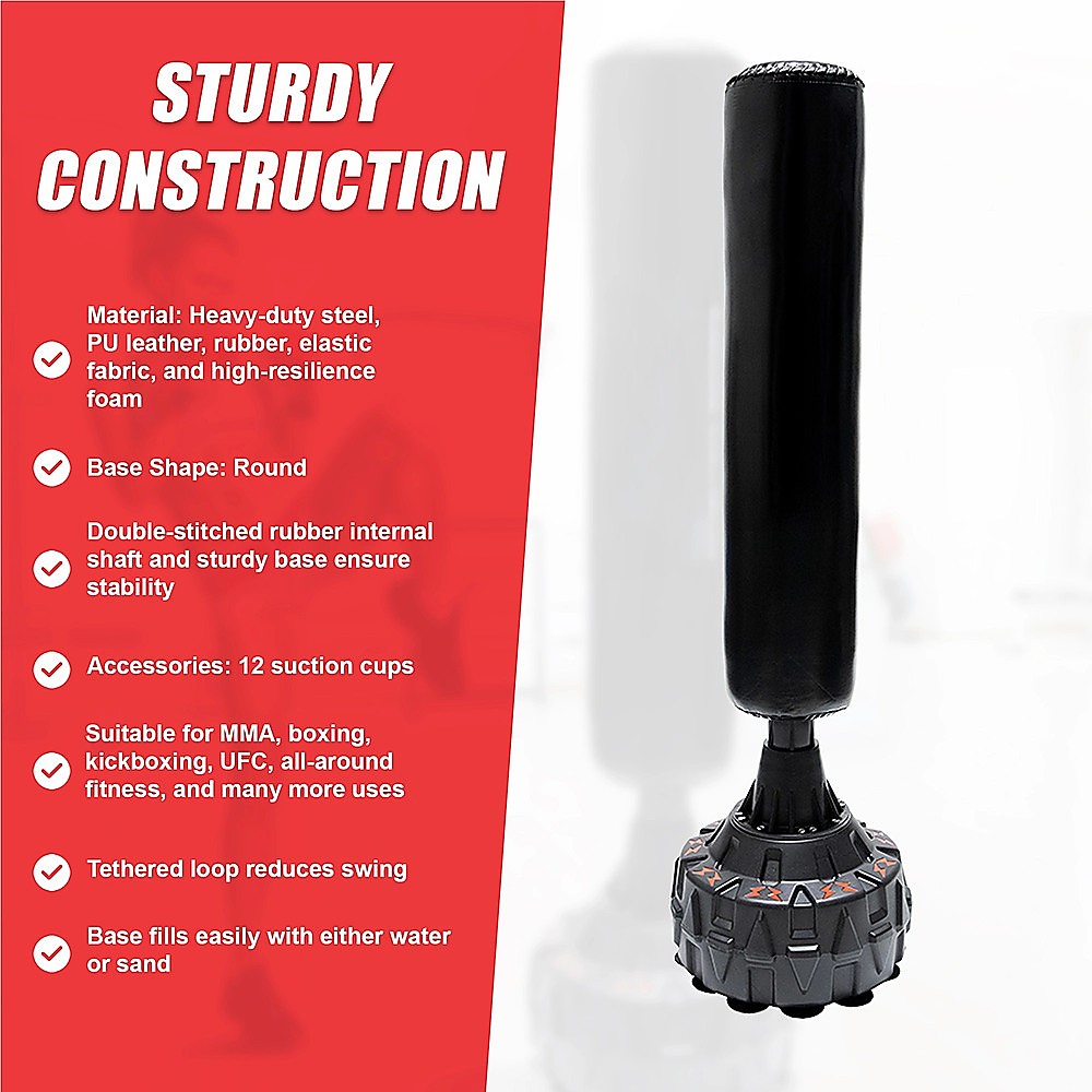170cm Free Standing Boxing Punching Bag Stand MMA UFC Kick Fitness V63-835251