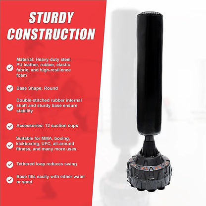 170cm Free Standing Boxing Punching Bag Stand MMA UFC Kick Fitness V63-835251